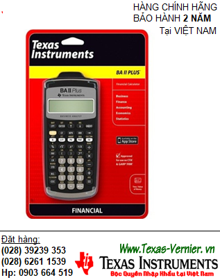 BA II PLUS, Máy tính Tài chánh Texas Instruments BAII PLUS thi CFA (MẪU MỚI-CÒN HÀNG)